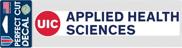 University of Illinois Chicago 3x10 Applied Health Sciences Decal