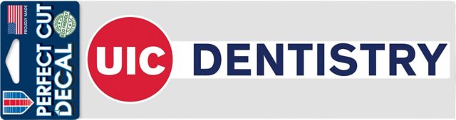 University of Illinois Chicago 3x10 Dentistry Decal