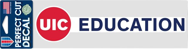 University of Illinois Chicago 3x10 Education Decal