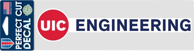 University of Illinois Chicago 3x10 Engineering Decal