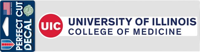 University of Illinois Chicago 3x10 College of Medicine Decal