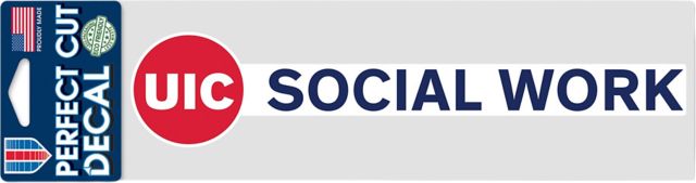 University of Illinois Chicago 3x10 Social Work Decal
