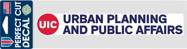 University of Illinois Chicago 3x10 Urban Planning and Public Affairs Decal