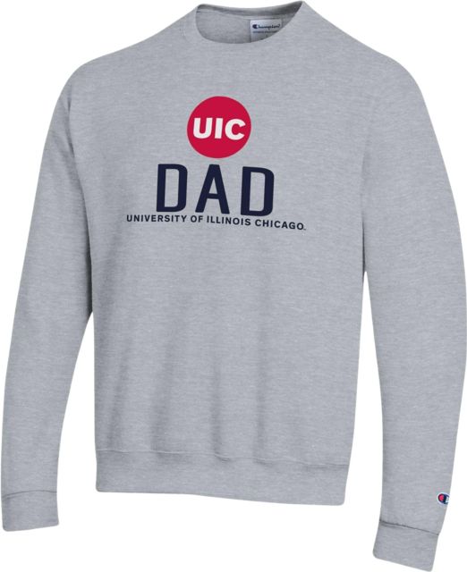 University of Illinois Chicago Flames Dad Crewneck