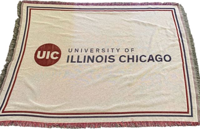 University of Illinois Chicago Afghan Blanket