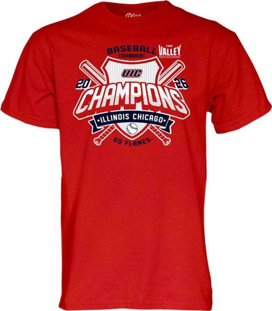 University of Illinois Chicago Baseball 2026 Conference Champions Short Sleeve T-Shirt