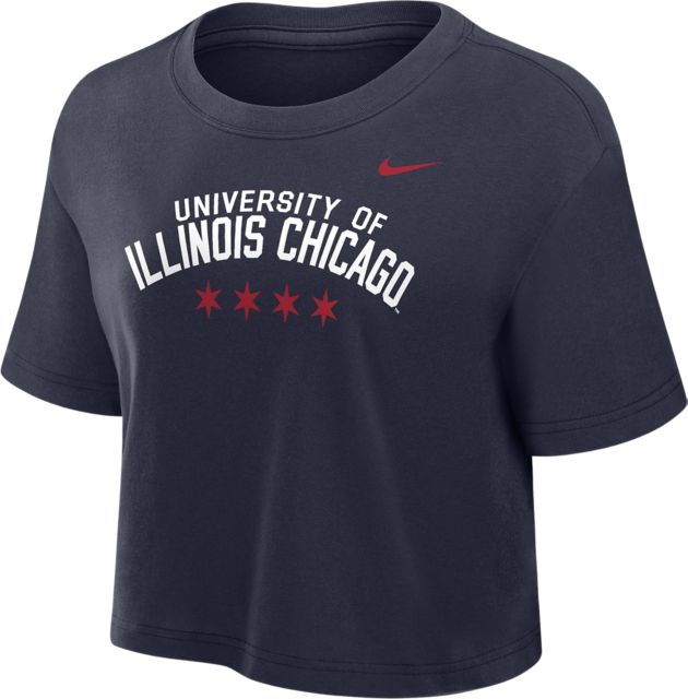 University of Illinois Chicago Women's Crop Short Sleeve T-Shirt