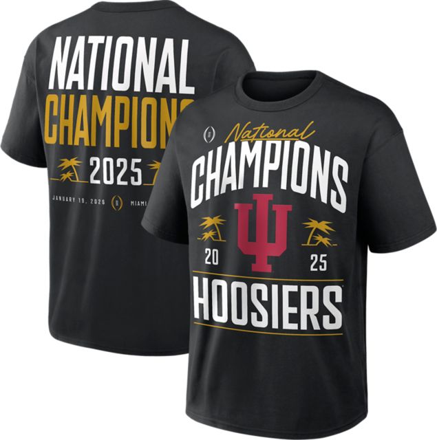 Indiana University Hoosiers Football 2025 National Champions Locker Room Short Sleeve T-Shirt