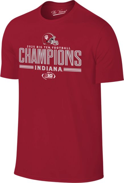 Indiana University Hoosiers Football 2025 Big 10 Champions Short Sleeve T-Shirt