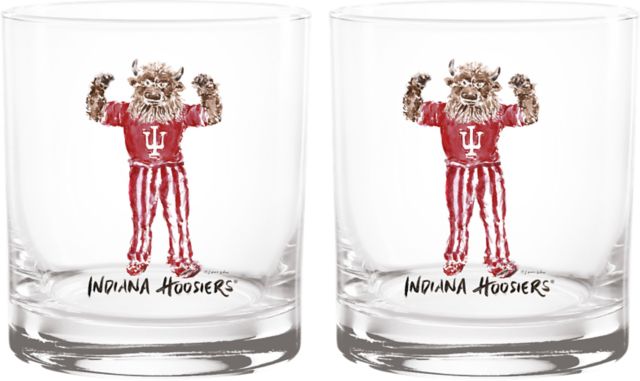 Indiana University Hoosiers 14 oz. Rocks Glass