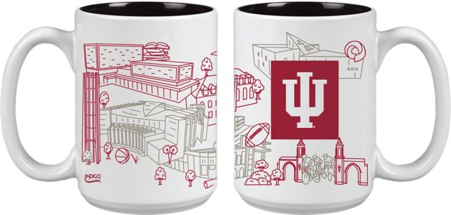 Indiana University Hoosiers 15 oz. Campus Mug
