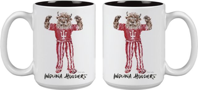 Indiana University Hoosiers 2 oz. Collector's Glass