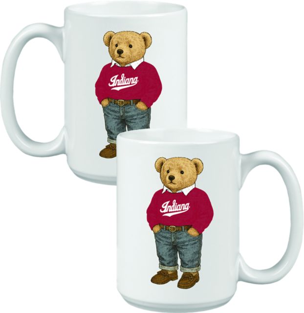 Indiana University Hoosiers 15 oz. Teddy Bear Mug