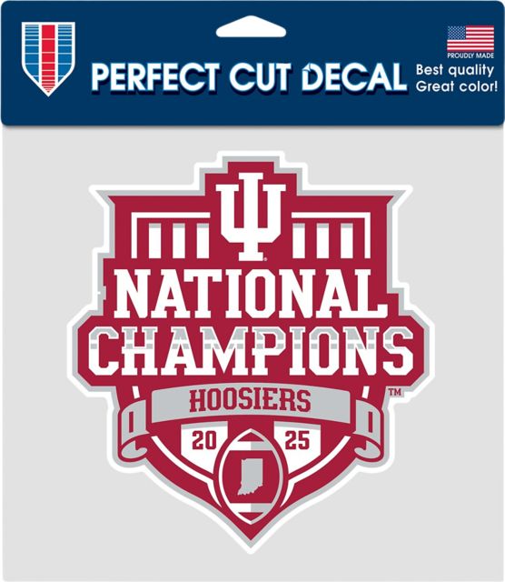 Indiana University Hoosiers Football 2025 National Champions 8 x 8 Decal