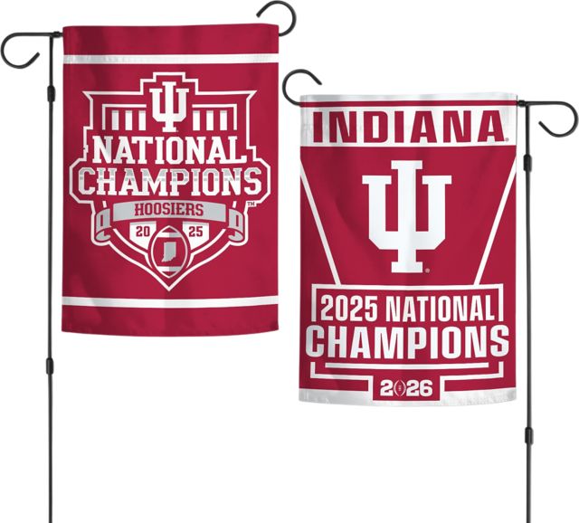 Indiana University Hoosiers Football 2025 National Champions Garden Flag