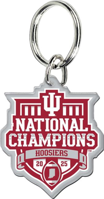 Indiana University Hoosiers Football 2025 National Champions Keychain