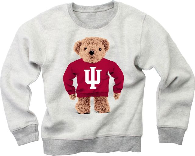 Indiana University Hoosiers Toddler Reverse Fleece Teddybear Crewneck