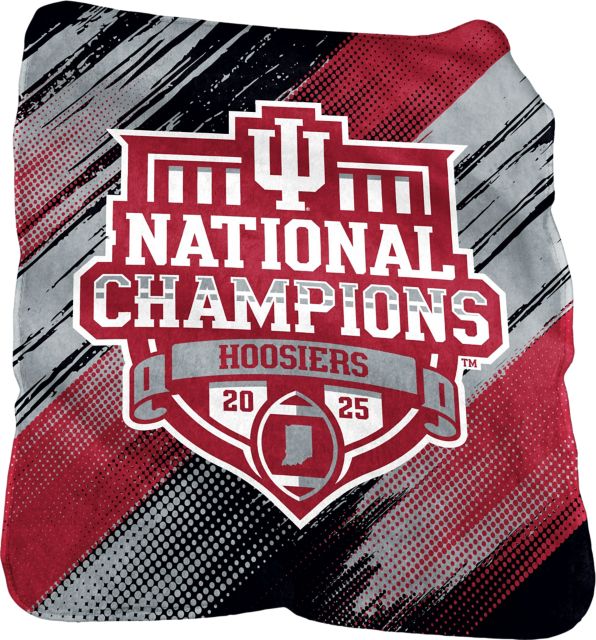 Indiana University Hoosiers Football 2025 National Champions Silk Touch Blanket