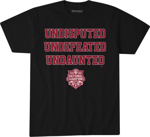 Indiana University Hoosiers Football 2025 Undefeated National Champions Short Sleeve T-Shirt