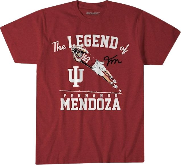 Indiana University Hoosiers Football The Legend of Fernando Mendoza Short Sleeve T-Shirt