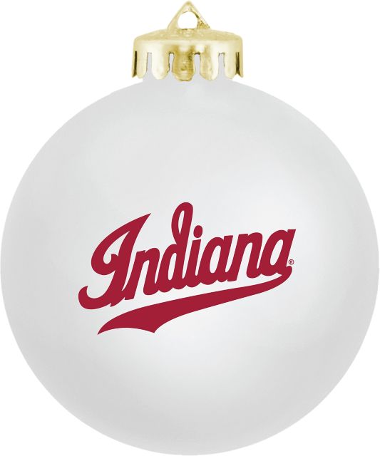 Indiana University Hoosiers Round Shatterproof Ornament