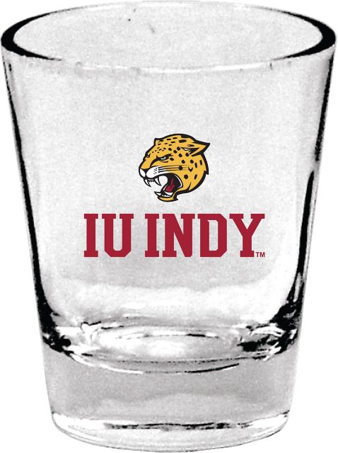 Indiana University Indianapolis Jaguars 1.5 oz. Collector's Glass