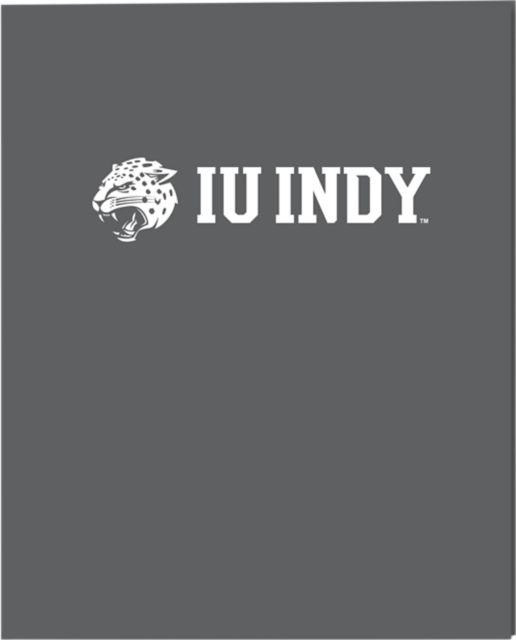 Indiana University Indianapolis Jaguars 2 Pocket Laminated Folder