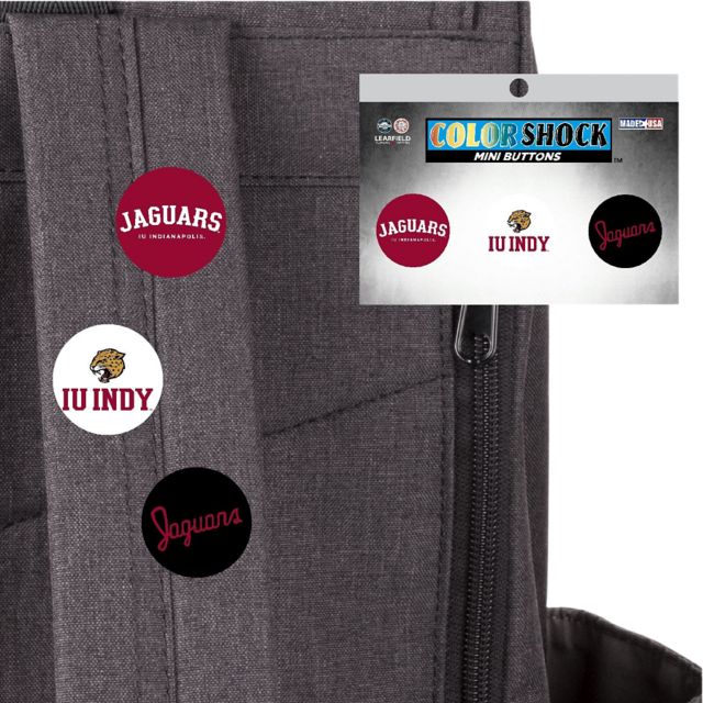 IU Indianapolis Jaguars Button 3 Pack