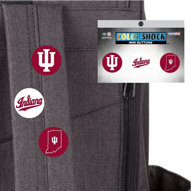 Indiana University Hoosiers Mini Button 3 Pack