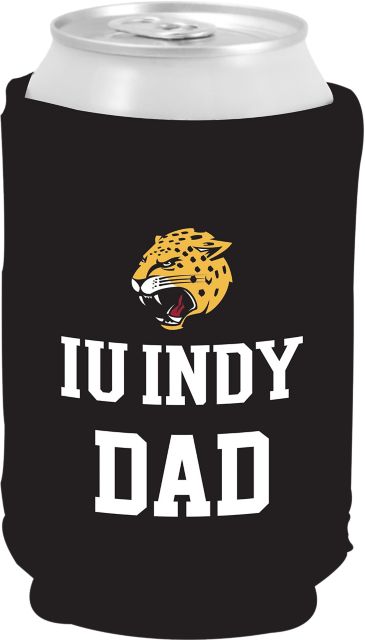 Indiana University Indianapolis Jaguars Dad Can Coozie