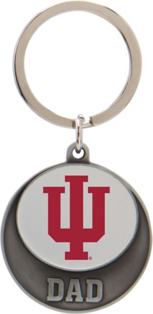 Indiana University Hoosiers Dad Keychain
