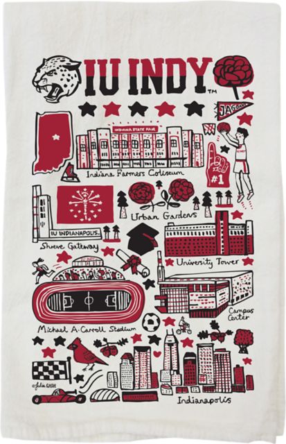 Indiana University Indianapolis Jaguars Julia Gash Kitchen Towel