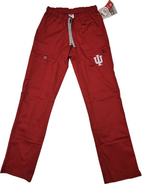 Indiana University Women's Cargo Pants Scrub Pants Tall Sizes