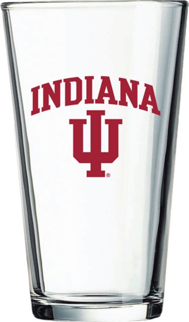 Indiana University Hoosiers 16 oz. Glass