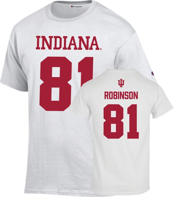 Indiana University Hoosiers Football T Shirt Robinson - 81 - ONLINE ONLY