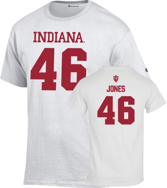 Indiana University Hoosiers Football T-Shirt Isaiah Jones - 46 - ONLINE ONLY