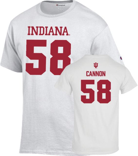 Indiana University Hoosiers Football T-Shirt Aden Cannon - 58 - ONLINE ONLY