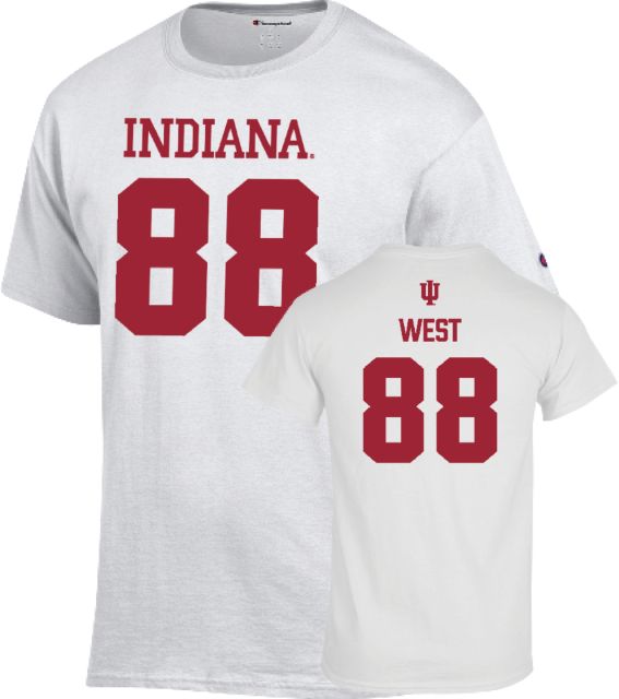 Indiana University Hoosiers Football T-Shirt Sam West - 88 - ONLINE ONLY
