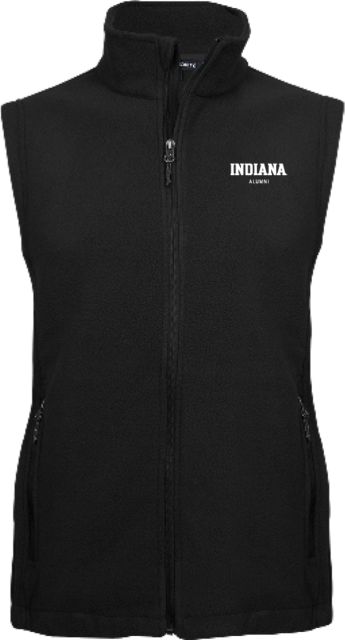 Indiana Fleece Full Zip Vest Indiana Hoosiers Alumni - ONLINE ONLY