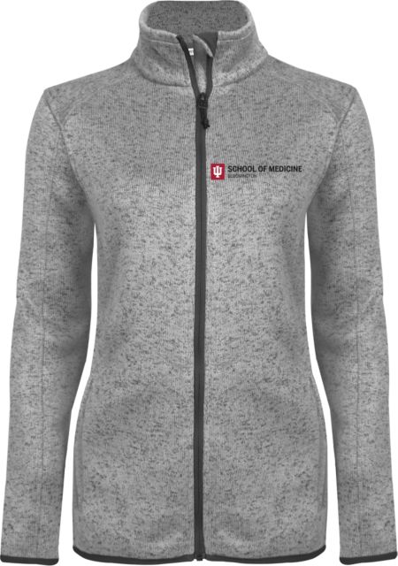 Indiana Womens Fleece Jacket School of Medicine - IU Bloomington Horizontal - ONLINE ONLY