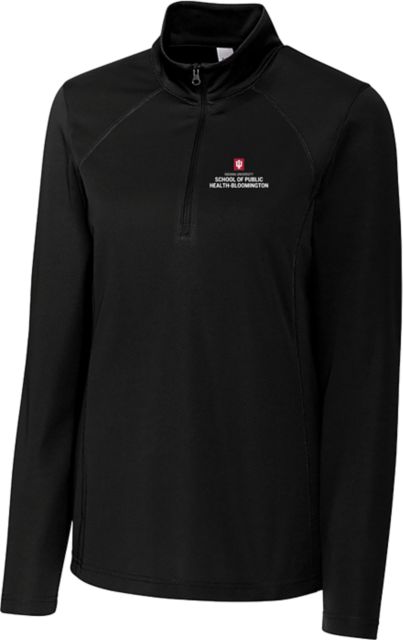Indiana C&B Womens Clique Ice Pique Half Zip Indiana University  School of Public Health Stacked Lockup - ONLINE ONLY