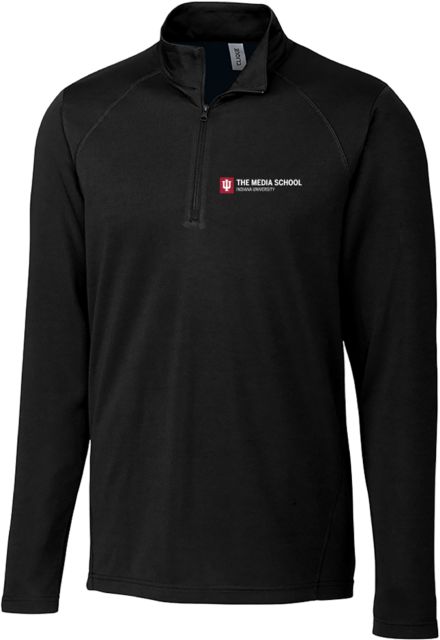 Indiana C&B Clique Ice Pique Half Zip Indiana University  The Media School Flat Lockup - ONLINE ONLY