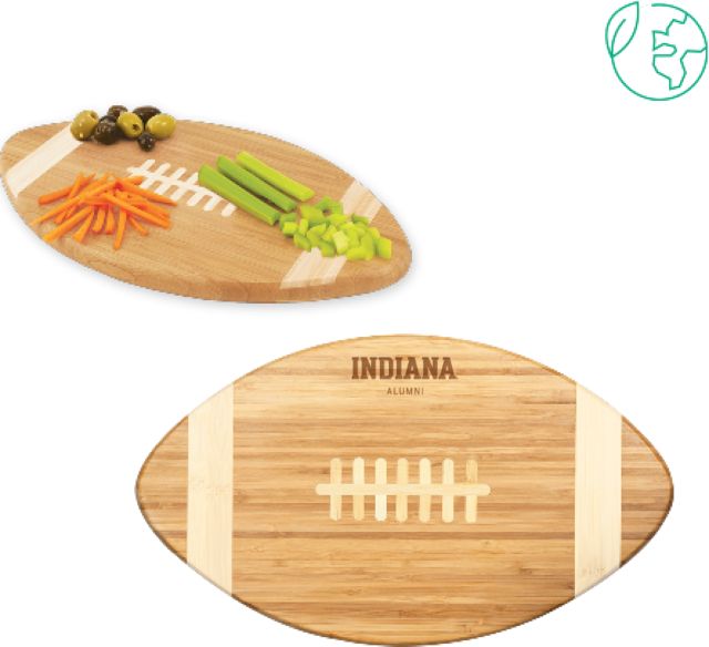 Indiana Touchdown Football Cutting Board Indiana Hoosiers Alumni Engraved - ONLINE ONLY