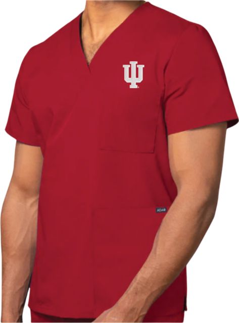 Indiana University Hoosiers Women's V-Neck Scrub Top