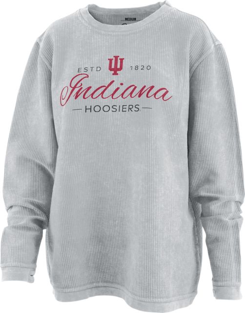 Indiana University Hoosiers Women's Corduroy Crewneck Sweatshirt
