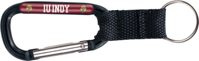 Indiana University Indianapolis Jaguars Carabiner Keychain
