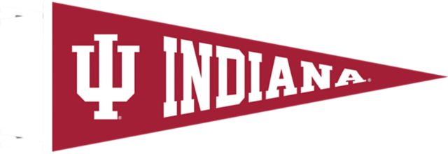 Indiana Hoosiers Wool Felt Pennant - 9x24 Inch Team Banner