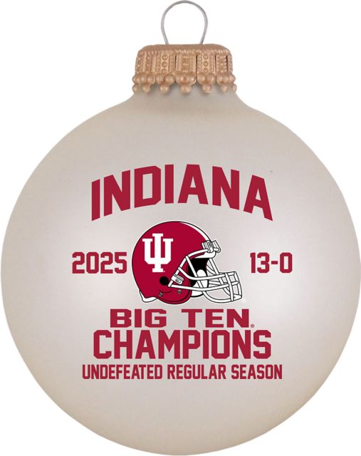 Indiana University Hoosiers Football 2025 Big 10 Champions 3.25'' Ornament