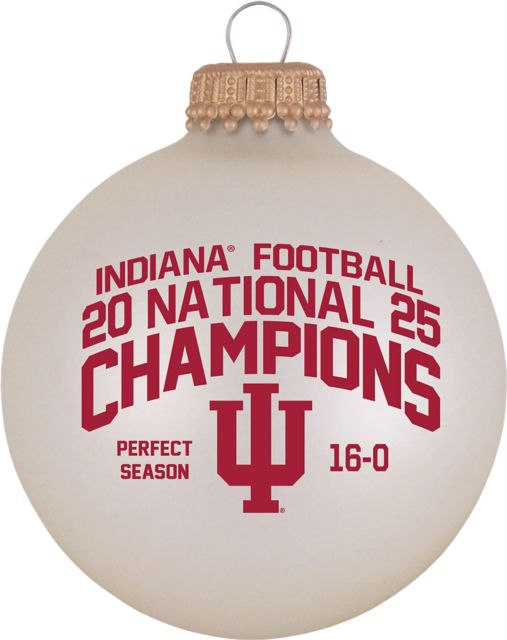 Indiana University Hoosiers Football 2025 National Champions Ornament