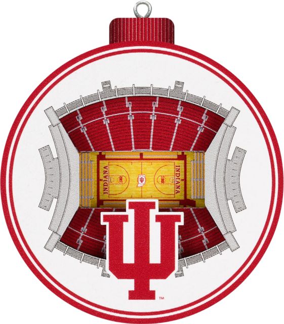 Indiana University Hoosiers 3D Stadium View Ornament